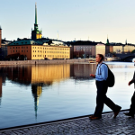 Historical Neutrality**

"A panoramic view of Stockholm, Sweden, showcasing historical landmarks. The scene is bathed in soft, neutral lighting to evoke a sense of serenity and peace. People in modest, traditional Swedish clothing are walking through the city. The overall feeling is one of calm reflection on a long-standing policy of neutrality. Safe for work, appropriate content, fully clothed, professional, perfect anatomy, natural proportions, high quality."

**