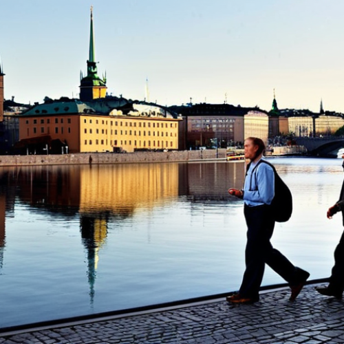 Home 21 Historical Neutrality**
"A panoramic view of Stockholm, Sweden, showcasing historical landmarks. The scene is bathed in soft, neutral lighting to evoke a sense of serenity and peace. People in modest, traditional Swedish clothing are walking through the city. The overall feeling is one of calm reflection on a long-standing policy of neutrality. Safe for work, appropriate content, fully clothed, professional, perfect anatomy, natural proportions, high quality."
**