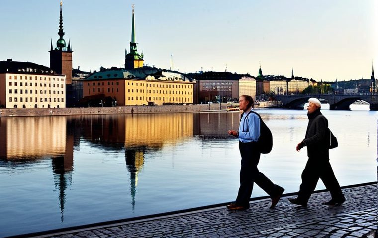Historical Neutrality**
"A panoramic view of Stockholm, Sweden, showcasing historical landmarks. The scene is bathed in soft, neutral lighting to evoke a sense of serenity and peace. People in modest, traditional Swedish clothing are walking through the city. The overall feeling is one of calm reflection on a long-standing policy of neutrality. Safe for work, appropriate content, fully clothed, professional, perfect anatomy, natural proportions, high quality."
**